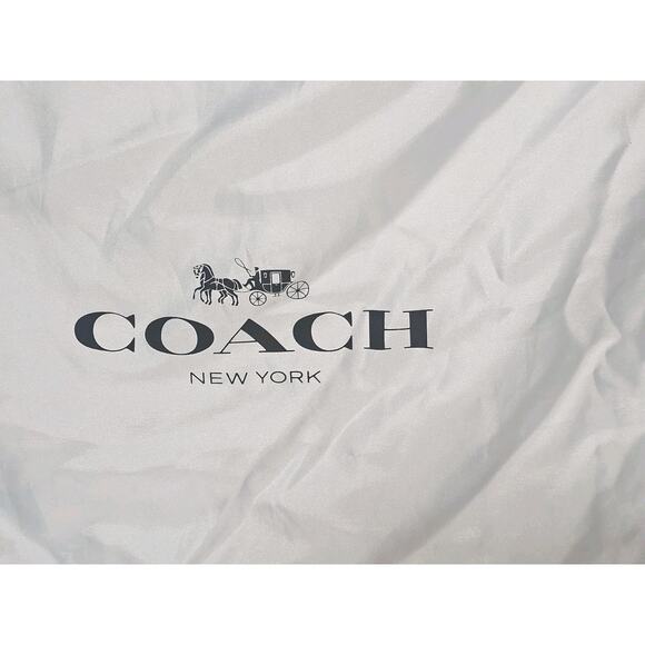 Coach Satin Dustbag White 23" X 20" Excellent Condition - Picture 3 of 6
